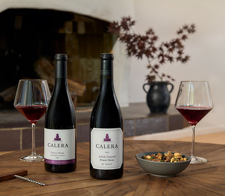 Calera Wines on a table