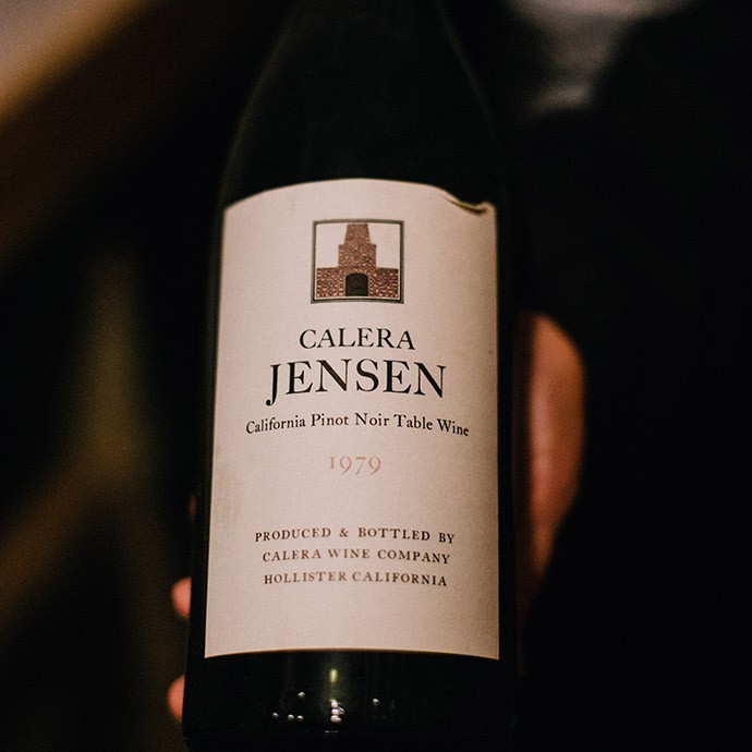 Original bottle of 1978 Jensen Pinot Noir